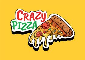 Crazy Pizza vector