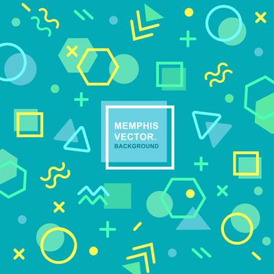 Geometric Memphis Background