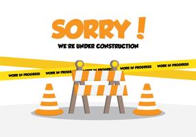 Under Construction Sign vector