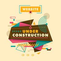 website under construction vector