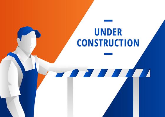 Website Under Construction Page Vector