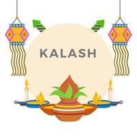 Flat Kalash Vector Illustration