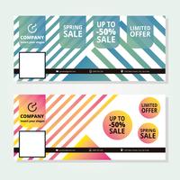 Sale Facebook Cover Template vector