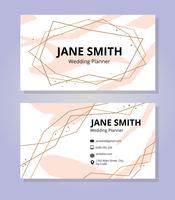 Feminine Business Card Template vector