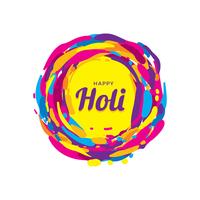 Happy Holi Greeting Vector