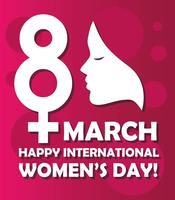 Happy International Women's Day vector