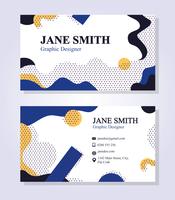 Abstract Business Card Template vector