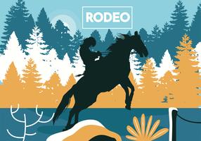 diseño de vector de volante de rodeo