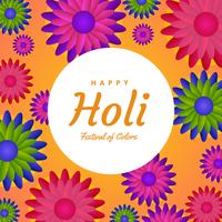 Happy Holi Vector Background