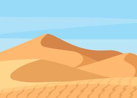 Paisaje del desierto del Sahara Vector