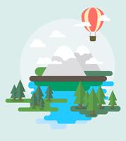 Flat Landscape Design vector