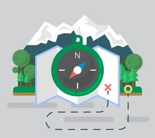 Hiking Illustration vector