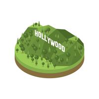 Hollywood Isometric Vector