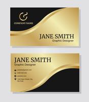 Gold Corporate Business Card Template