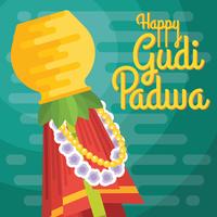 Ilustración de Gudi Padwa vector