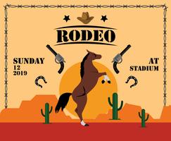 Rodeo Flyer Template Vector