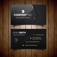 Dark Dotted Business Card vector