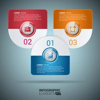 Infographic Rounded Design Elements Template vector