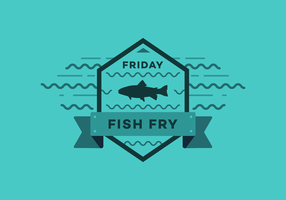 Friday Fish Fry Vector Badge