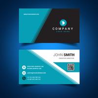 Blue Cool Business Card vector