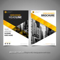 Elegant Yellow Brochure vector