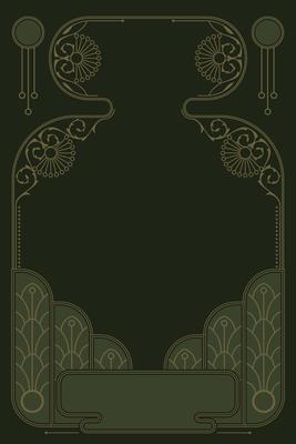 Romantic Art Nouveau Frame Vector