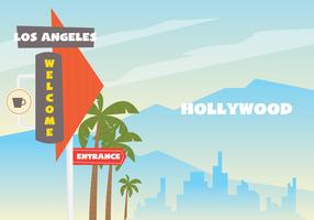 Welcome To LA Sign Board vector