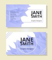 Watercolor Business Card Template vector