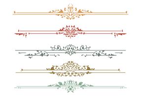 Beautiful Art Nouveau Design Elements vector