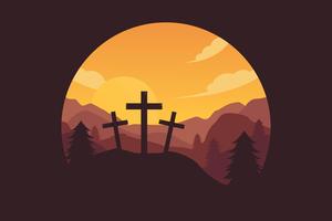 Mount Calvary Landscape Vectors