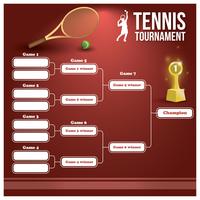 Soporte de torneo de tenis vector