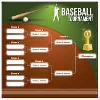 soporte del torneo de béisbol vector