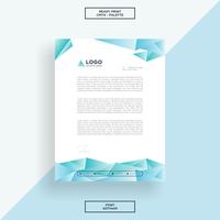 Letterhead origami sea vector