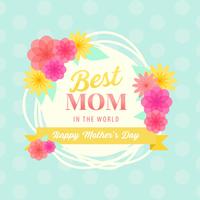 Happy Mothers Day Card Vector