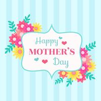 Happy Mothers Day Card Vector