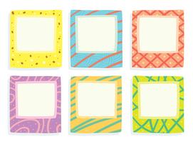 Square Fungky Frames Vector