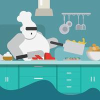 A Robot Chef vector