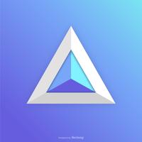 Abstract Prism Icon Logo Vector Design