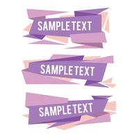 Simple Geometric Banners vector