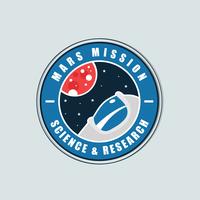 Mission to Mars Patch Vector