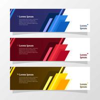 Abstract Geometric Banner vector