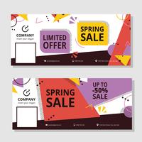 Sale Facebook Cover Template vector