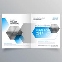 modern creative business cover page template with abstract geome