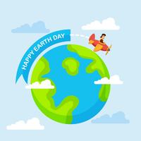 Happy Earth Day Background vector