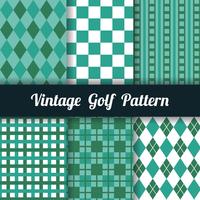 Golf Pattern Collection vector