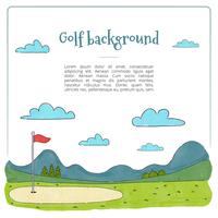 Fondo del campo de golf vector