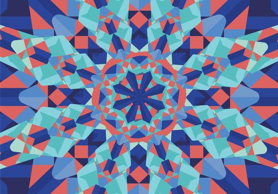 Kaleidoscope pattern vector