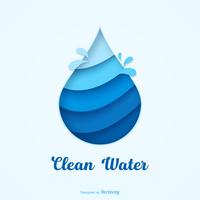 Concepto de Vector de Defensa del Agua Limpia
