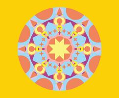 Geometric Kaleidoscope Pattern Vector