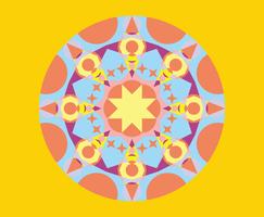 Geometric Kaleidoscope Pattern Vector